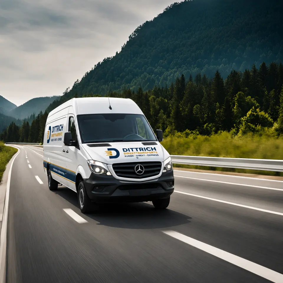 Dittrich Transporter auf einer Strecke durch Oberbayern